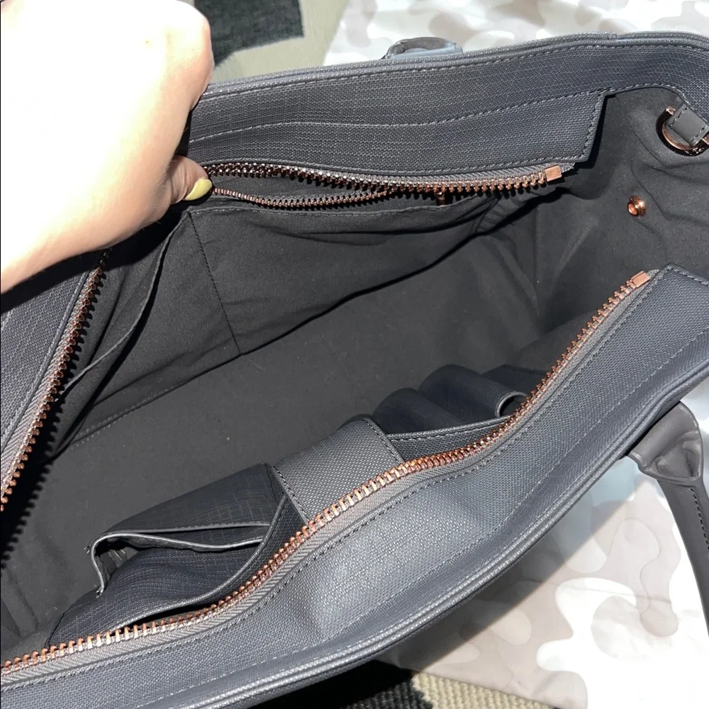 Dagne Dover Graphite Grey Signature Tote Bag